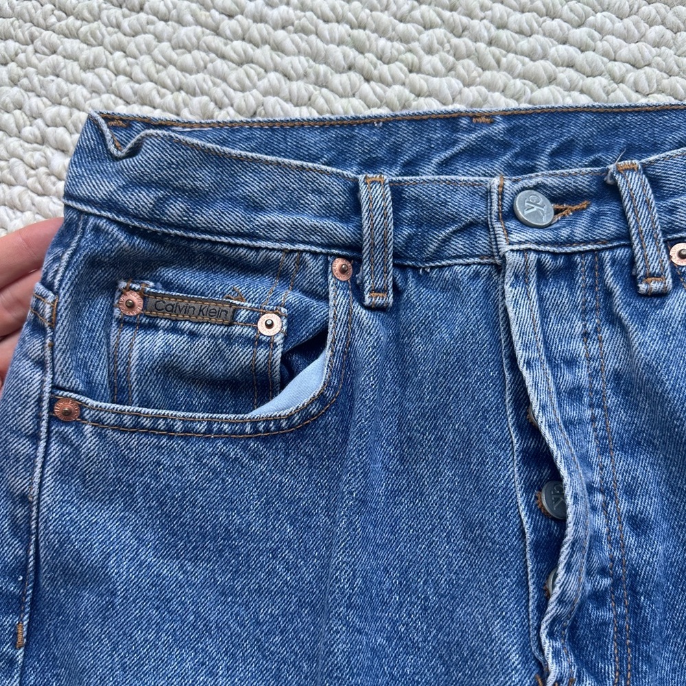 Vintage Calvin Klein Mom Straight Leg Jeans 4 - Picture 5 of 9